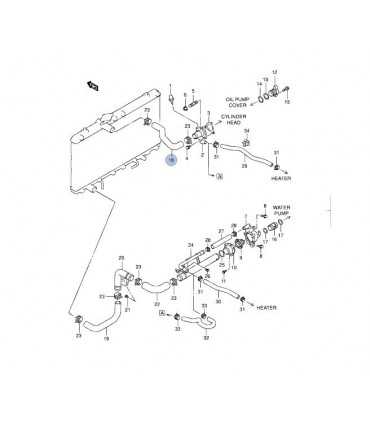 Manguera superior radiador ORIGINAL