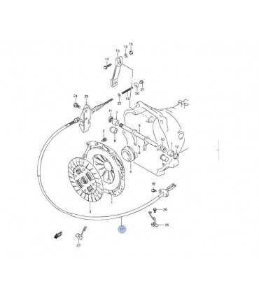Piola cable de embrague 5 ptas JAPON