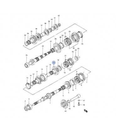 Piñon 5ta 33 dtes caja de cambios ORIGINAL