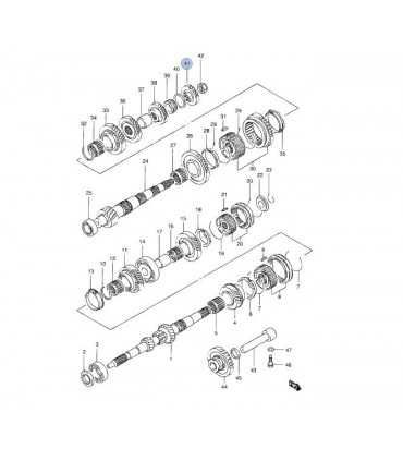 Piñon 5ta caja cambios 25 dtes ORIGINAL