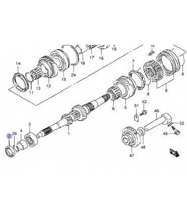 Reten (25X38X6) eje piloto caja de cambios JAPON
