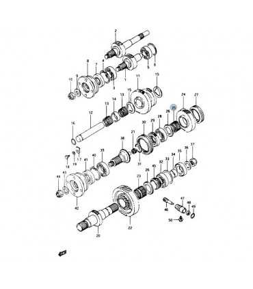 Rodamiento piñon alta caja transferencia INDIA