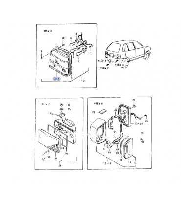 Farol trasero izquierdo INDIA