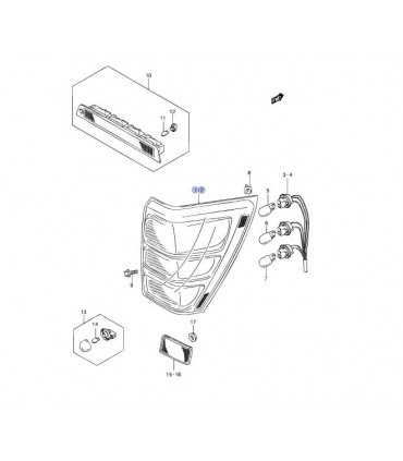 Farol trasero derecho TAIWAN