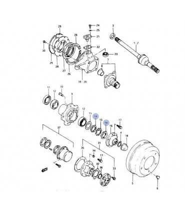 Tuerca maza rueda delantera ORIIGINAL