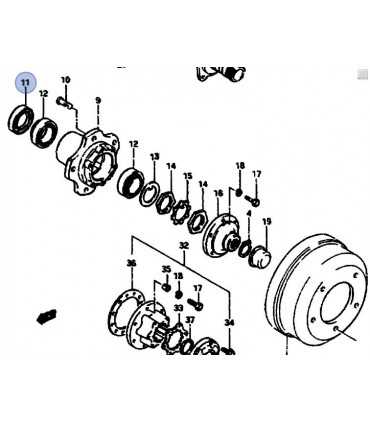 Reten (50X68X7) eje rueda delantera JAPON