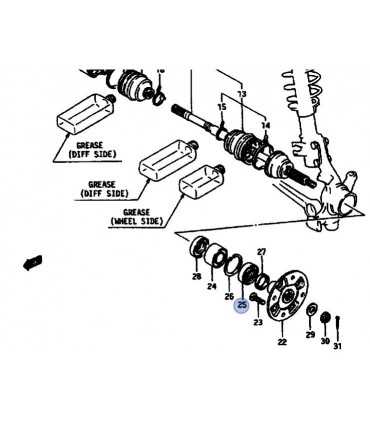 Reten (53X68X7) exterior maza delantera JAPON