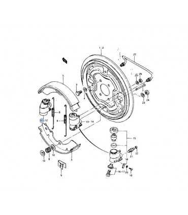 Cilindro freno delantero derecho con sangrador TAIWAN