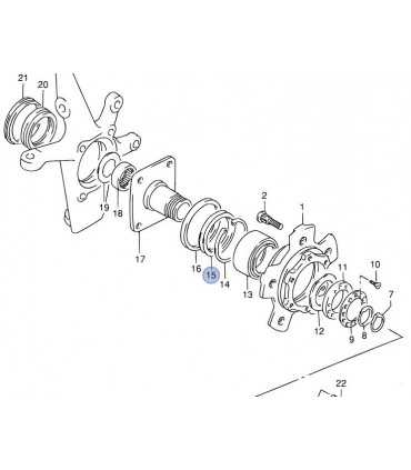 Reten (54X69X7.5X9.5) eje rueda delantera JAPON