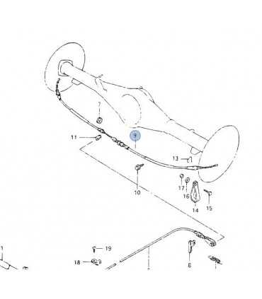 Cable freno de mano trasera furgon TAIWAN