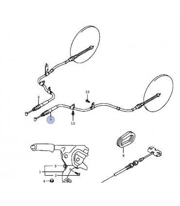 Cable piola freno mano trasero izquierdo JAPON