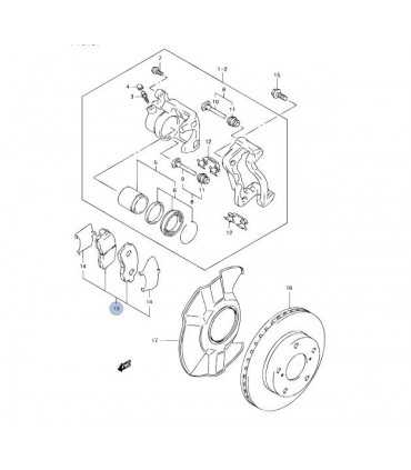 Pastillas de freno Juego EUA