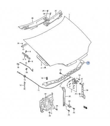 Travesaño superior capot TAIWAN