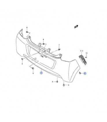 Parachoque trasero INDIA