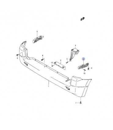 Soporte parachoque trasero derecho ORIGINAL