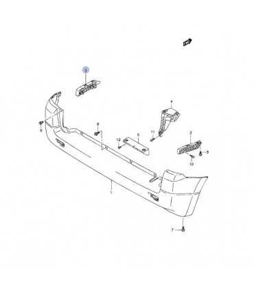 Soporte parachoque trasero izquierdo ORIGINAL