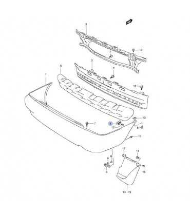 Soporte parachoque lateral - trasero ORIGINAL