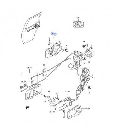 Manilla trasera derecha TAIWAN