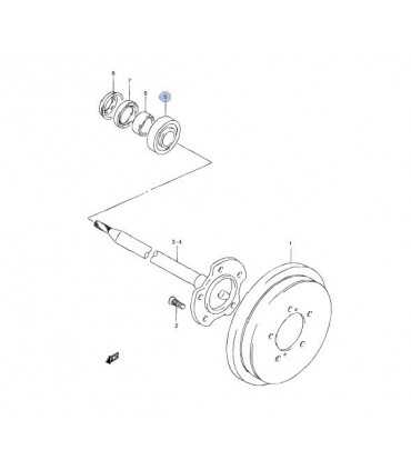 Rodamiento ( DG4080WRKBSH2C4) rueda trasera JAPON