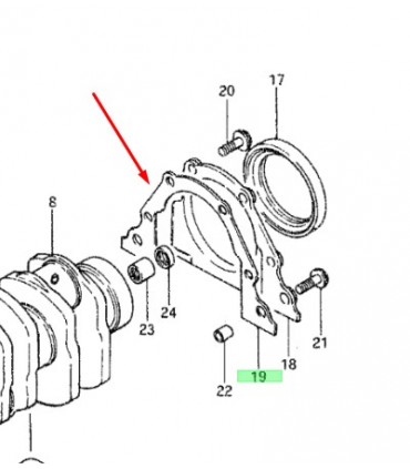 Empaquetadura reten trasero cigüeñal NACIONAL