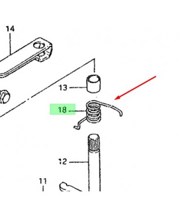 Resorte horquilla embrague ORIGINAL