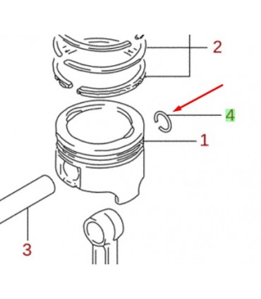Seguro pasador piston ORIGINAL