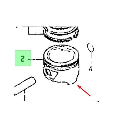 Piston de motor STD ORIGINAL