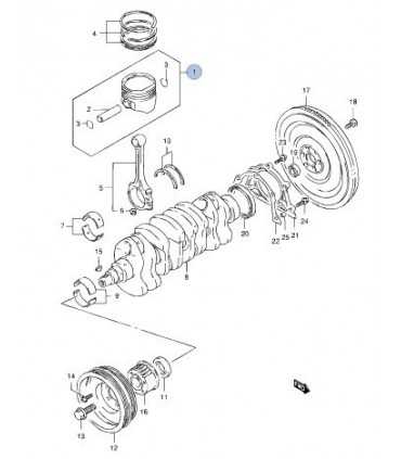 Juego de pistones de motor 0.50  (16 valvulas) TAIWAN
