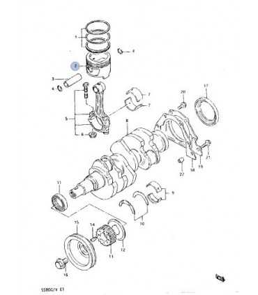 Piston de motor 0.50 ORIGINAL