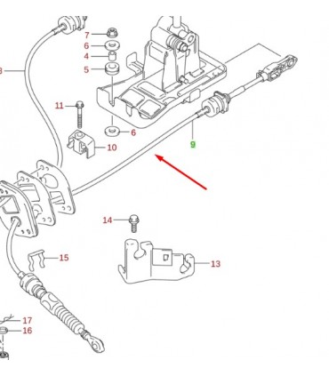 Piola selectora de cambios TAIWAN