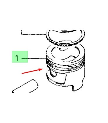 Piston de motor 0.75 ORIGINAL