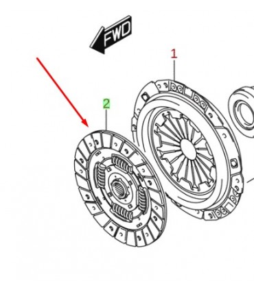 Disco de embrague (4x2) KOREA
