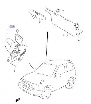Espejo lateral izquierdo ORIGINAL