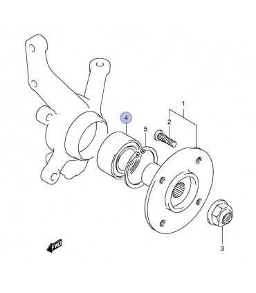 Rodamiento Rueda Delantera TAIWAN