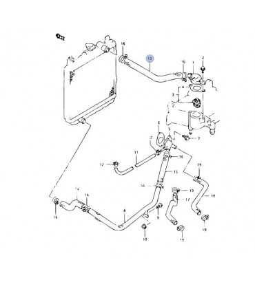 Manguera superior radiador INDIA