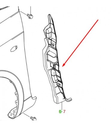 Protector guardafango derecho ORIGINAL
