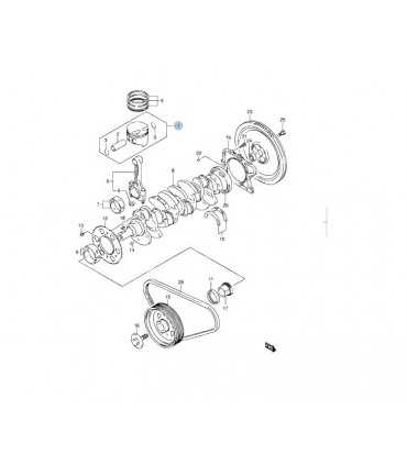 Piston de motor 0.50 ORIGINAL