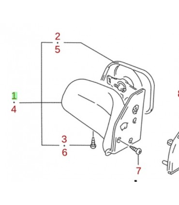 Espejo lateral derecho eléctrico ORIGINAL