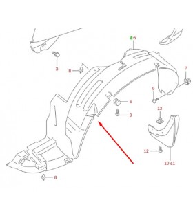Guardafango delantero derecho TAIWAN