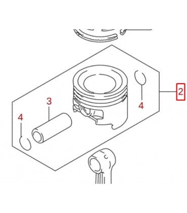 Piston de motor 0.50 Juego TAIWAN