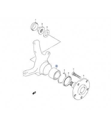 Rodamiento (DAC35670042) rueda delantera JAPON