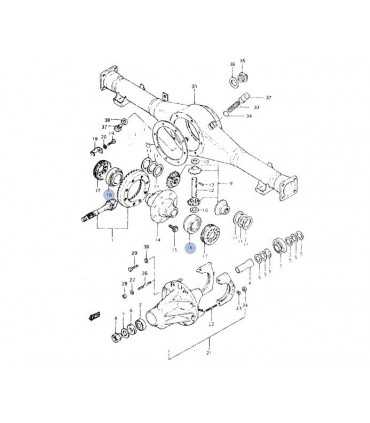 Rodamiento (32008) lateral corona JAPON