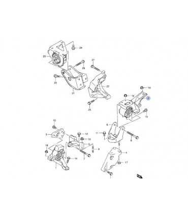 Soporte de motor izquierdo INDIA