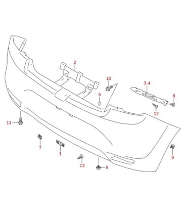 Parachoques Trasero INDIA