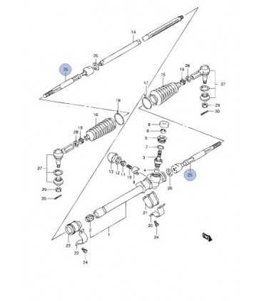Terminal axial cremallera dirección INDIA