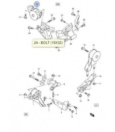 Soporte de motor trasero INDIA