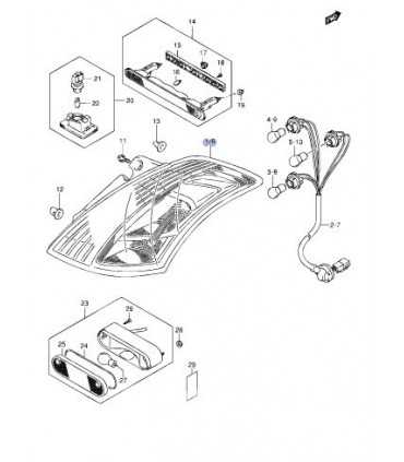 Farol trasero derecho INDIA