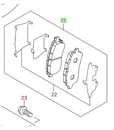 Pastillas de freno (Juego) TAIWAN