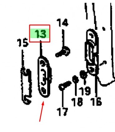 Tope cierre puerta corredera ORIGINAL