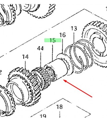 Espaciador piñon tercera ORIGINAL